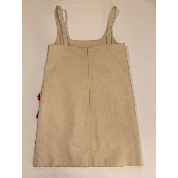 Rachel Comey Tank Mini Dress Joan Jonas Fringe Twill Red Juniper Tree $695 Sz 00 - Picture 15 of 16